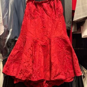 Elegant Red Women's Skirt